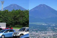 夏の富士山；クリックすると大きな写真になります