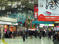 上野駅中央改札；クリックすると大きな写真になります。