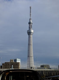 東京スカイツリー；クリックすると大きな写真になります。
