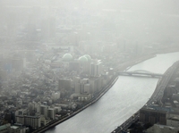 隅田川と白髭橋；クリックすると大きな写真になります。