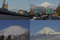 富士山；クリックすると大きな写真になります