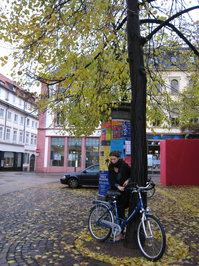 ハイデルベルクの街で：クリックすると大きな写真になります