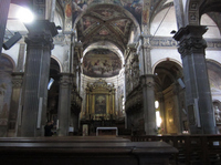 サン・ジョヴァンニ・エヴァンジェリスタ教会 内部；クリックすると大きな写真になります