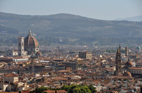 見納めのフィレンツェの町全景；クリックすると大きな写真になります
