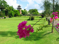 美しい庭園　タマン・アユン寺院；クリックすると大きな写真になります