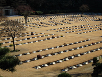 広大な英連邦戦死者墓地；クリックすると大きな写真になります